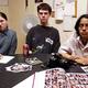 Yearbook staffers Keelan, Garnock, and Shah.